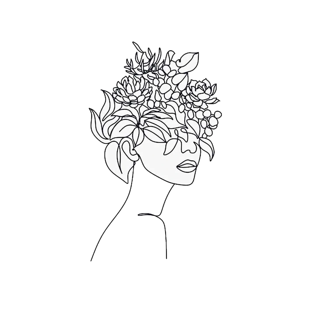 Mind Like a flower sticker
